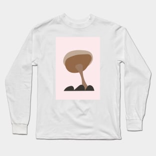 Mushroom, Mid Century, Nordic Decor Long Sleeve T-Shirt